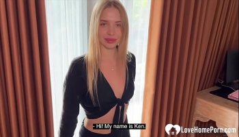 Hot Russian babe devours my hard cock